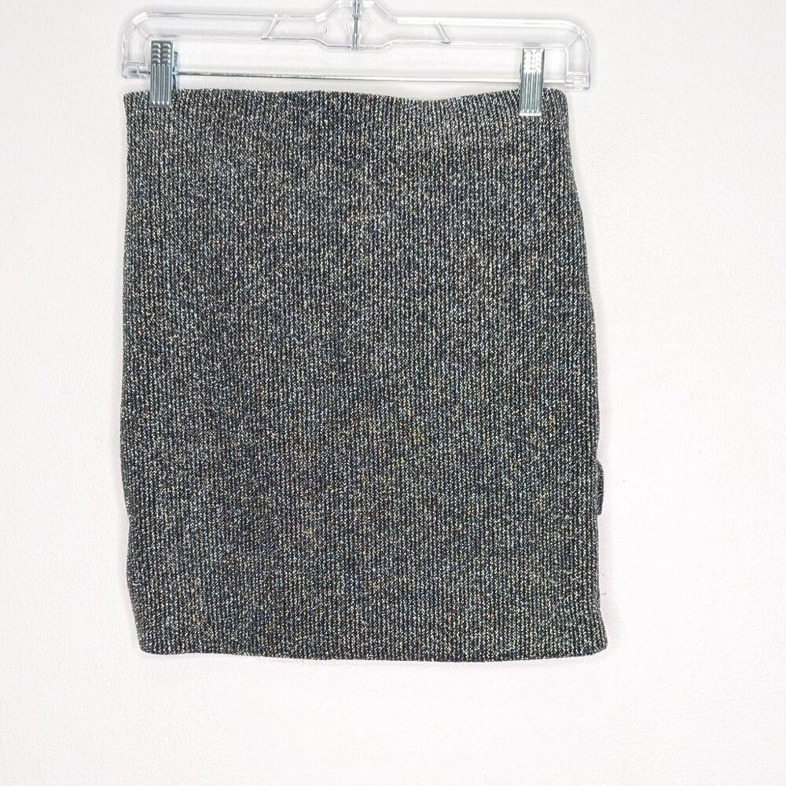 Iro IRO Silver Metallic Stretch Lisko Ruffle Front Mini Skirt Size 30" / US 8 / IT 44 - 3 Thumbnail