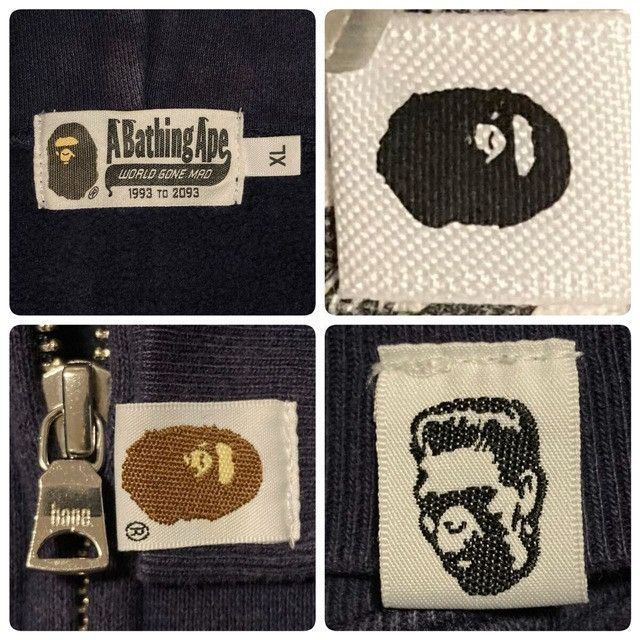 Bape BAPE WGM Shark Full Zip Hoodie Navy a bathing ape Size US XL / EU 56 / 4 - 9 Thumbnail