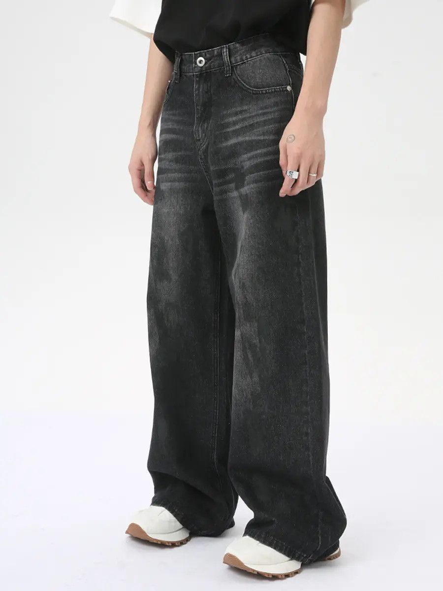 Japanese Brand Retro loose straight leg jeans Size US 32 / EU 48 - 1 Thumbnail
