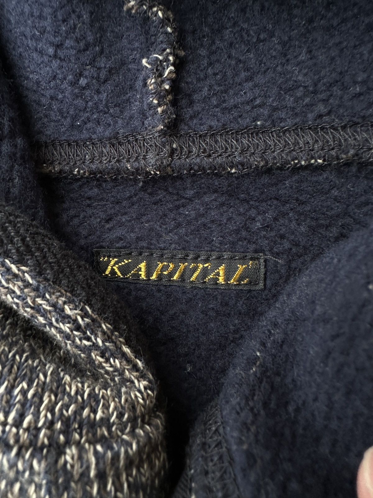 Kapital Salt and Pepper Wool Brown’s Beach jacket button up hoodie Size US XS / EU 42 / 0 - 7 Thumbnail