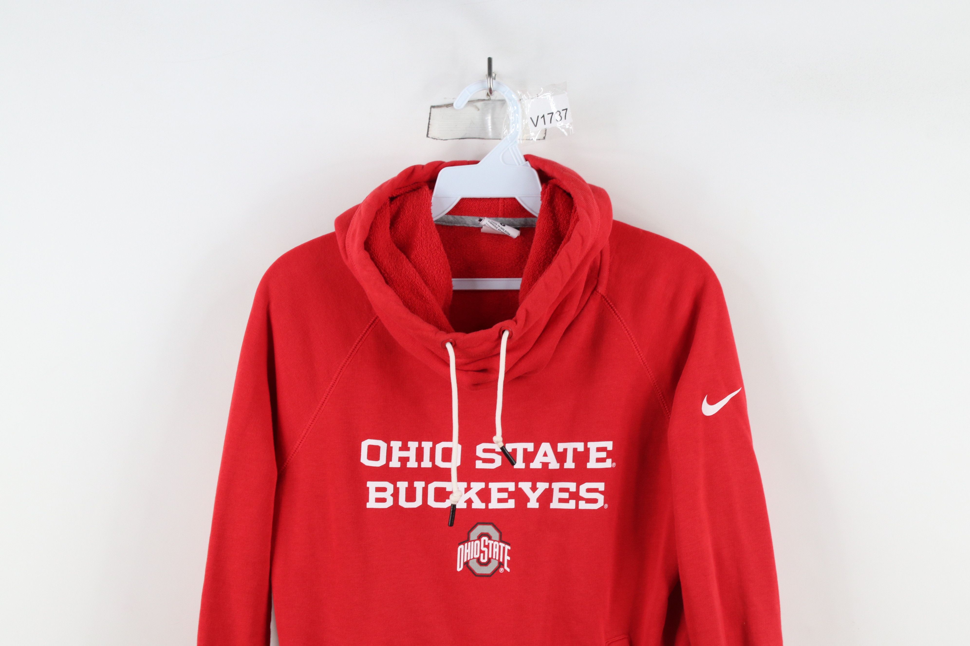Nike × Vintage Nike Out Ohio State University Funnel Neck Hoodie Sweatshirt Size S / US 4 / IT 40 - 2 Thumbnail