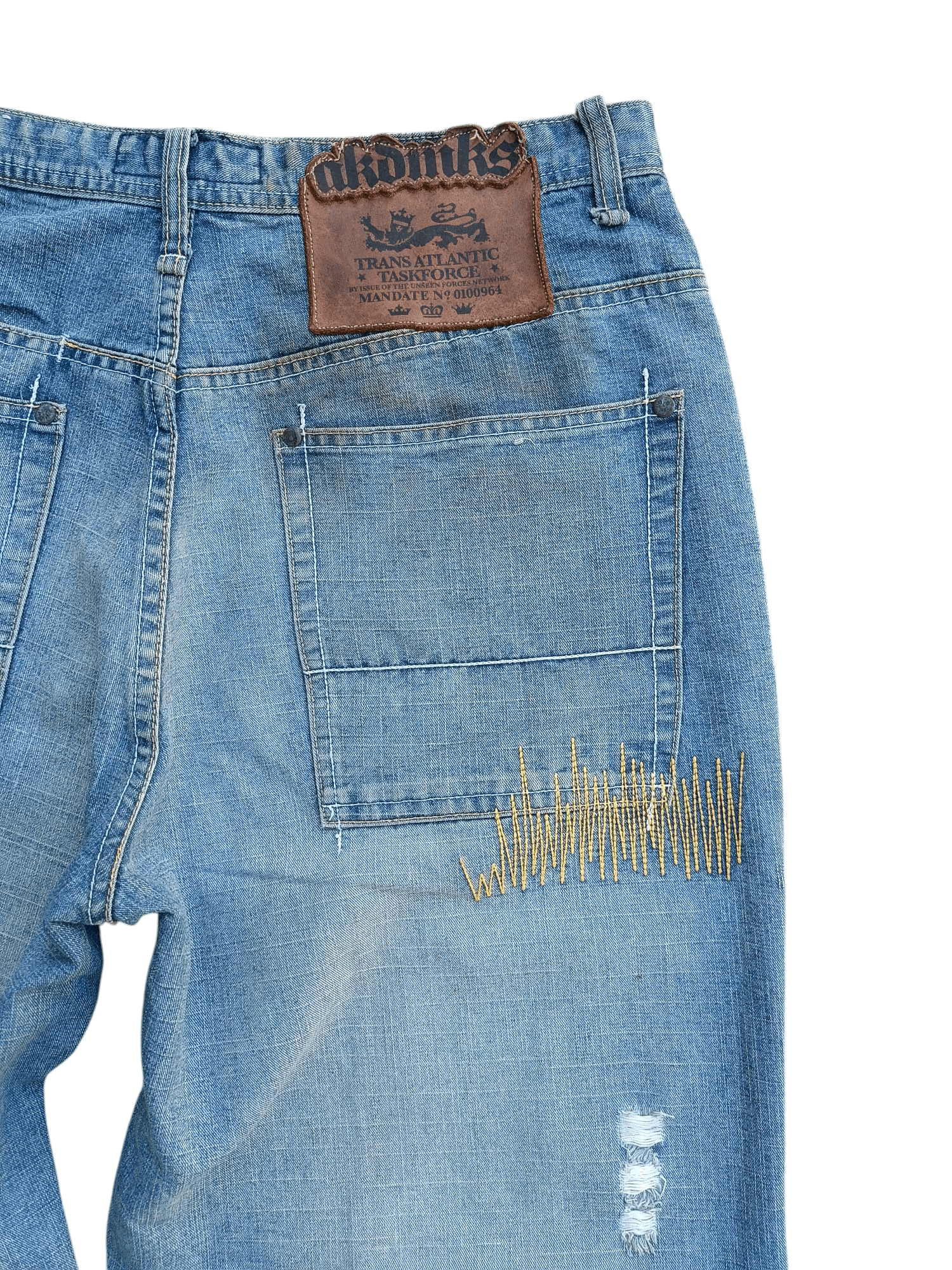 Akademiks Vintage Akademiks Loose Baggy Straight Leg Big Logo Jeans Size US 32 / EU 48 - 20 Thumbnail