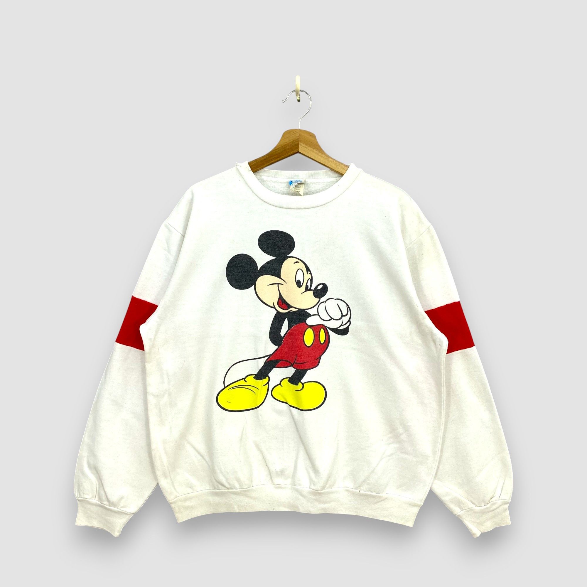 Disney Vintage 80s Disney Mickey Mouse Sweater Pullover Sweatshirt Size US L / EU 52-54 / 3 - 1 Thumbnail