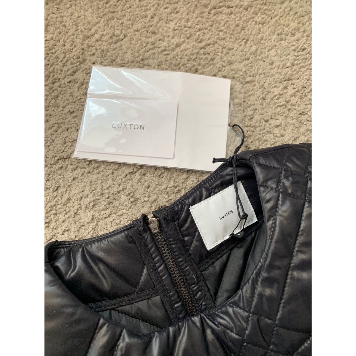Other LUXTON BLACK QUILTED PUFFER MID DRESS Size M / US 6-8 / IT 42-44 - 20 Thumbnail