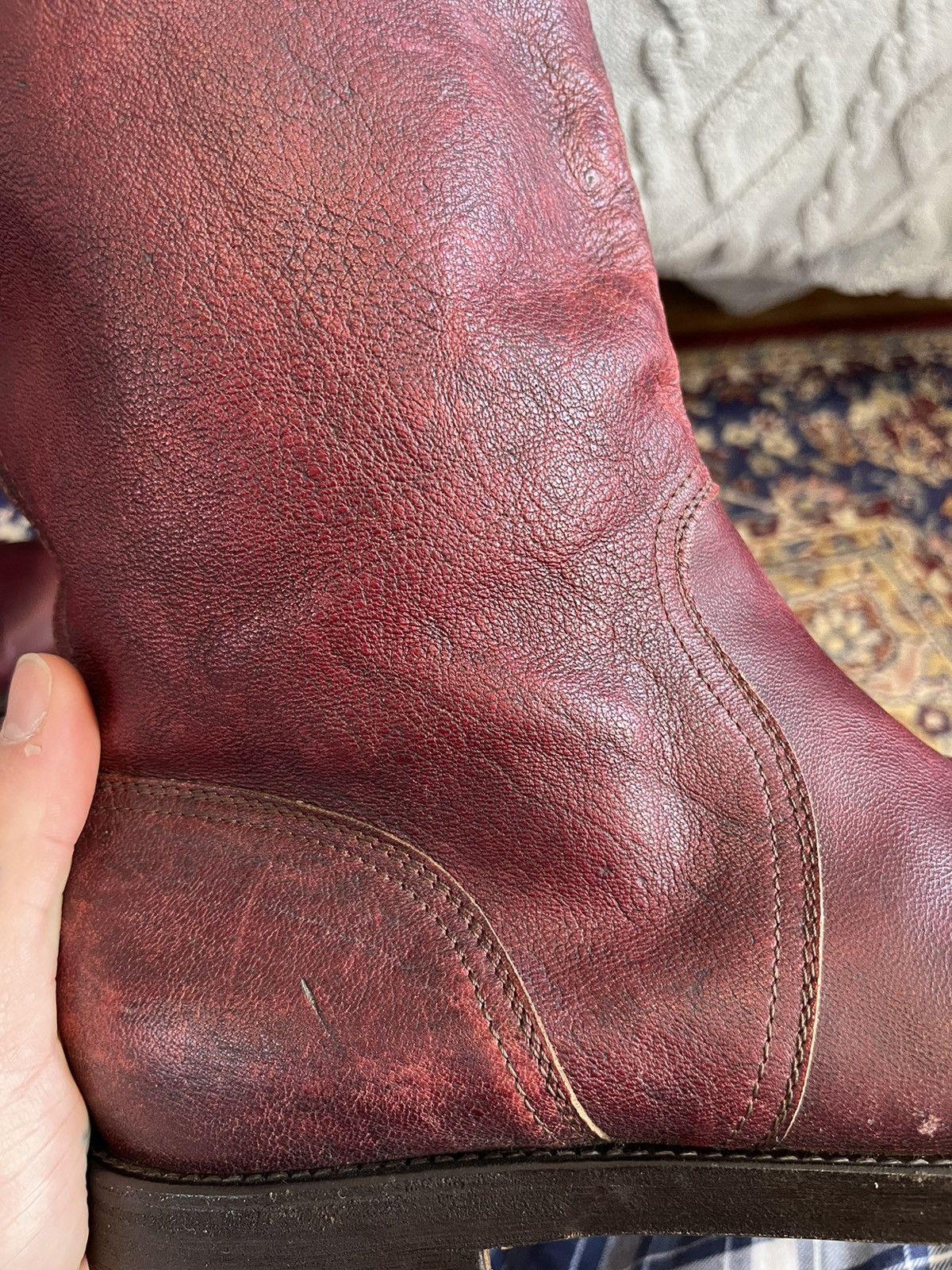 Dries Van Noten Dries Van Noten Vero Cuoio Red leather Winter boot rare🔥 Size US 10 / EU 43 - 13 Thumbnail