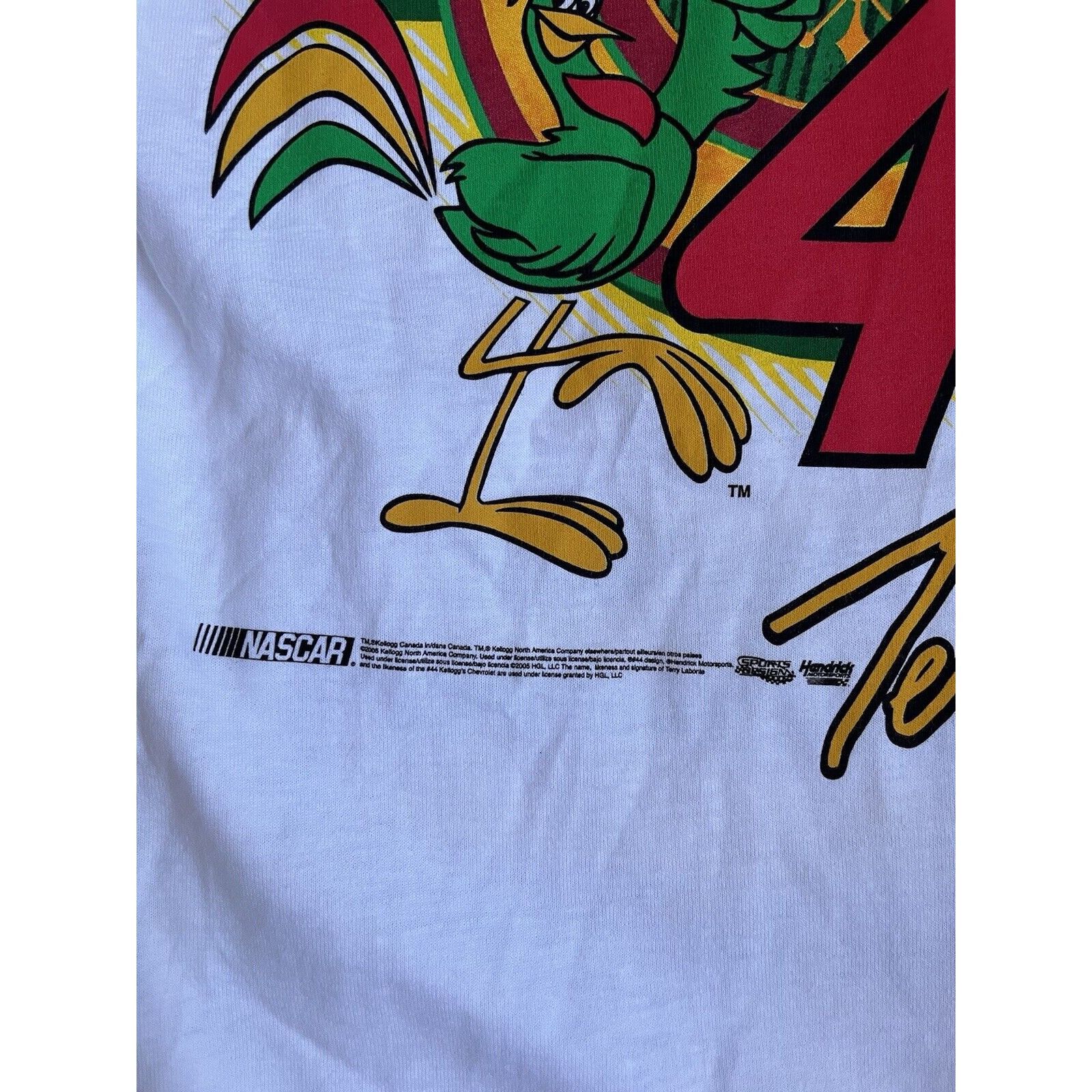 NASCAR VINTAGE NASCAR TERRY LABONTE #44 KELLOGS CORN FLAKES TEE 90S Size US M / EU 48-50 / 2 - 7 Thumbnail