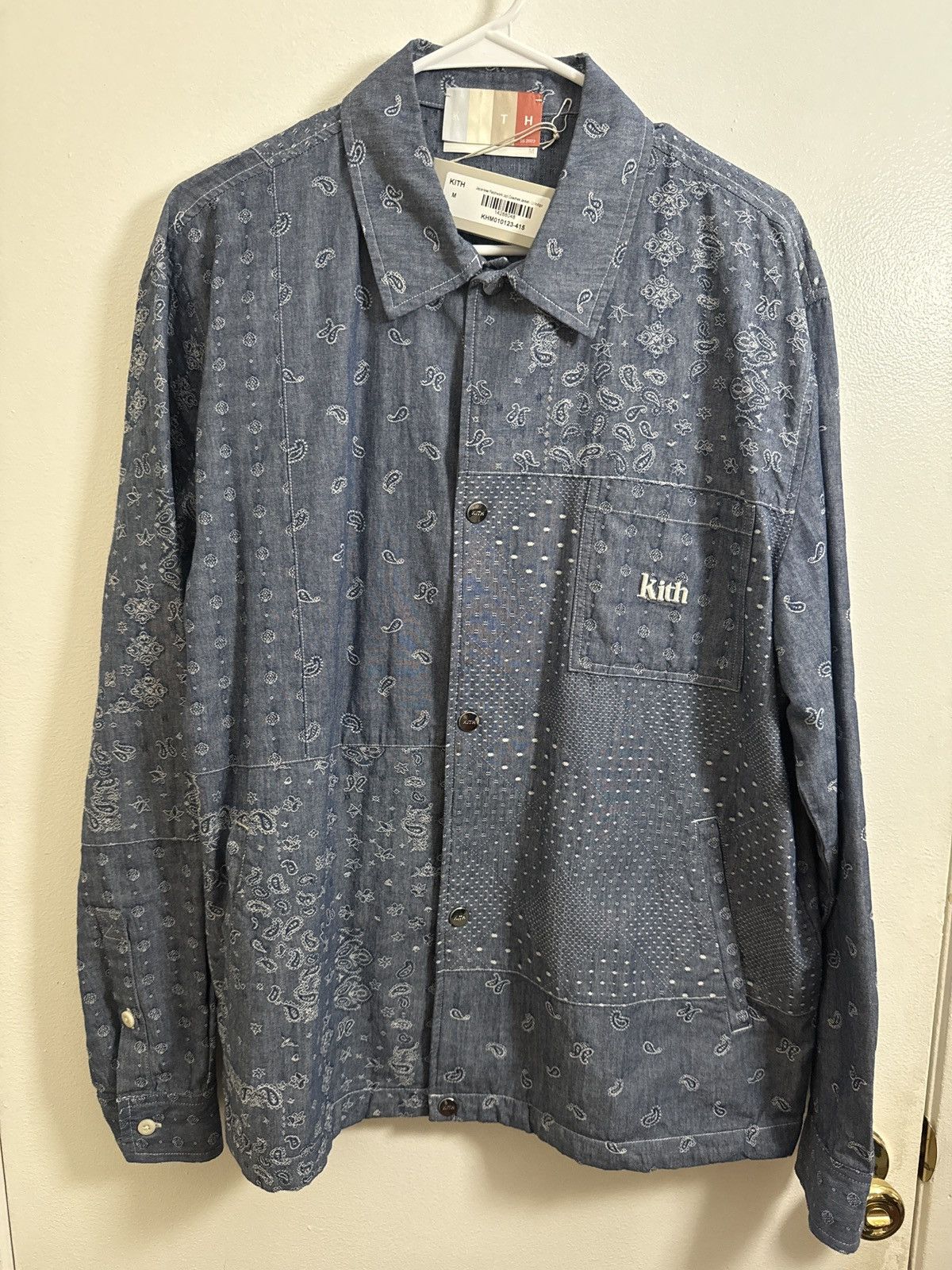 Kith パッチワーク ウールコーチジャケットノクターナル Kith Patchwork Wool Coaches Jacket Nocturnal Men's - FW23 - US