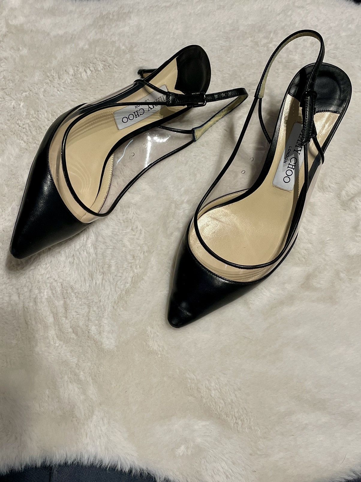 Jimmy Choo JIMMY CHOO Erin 60 leather slingbacks Size US 8 / IT 38 - 1 Thumbnail