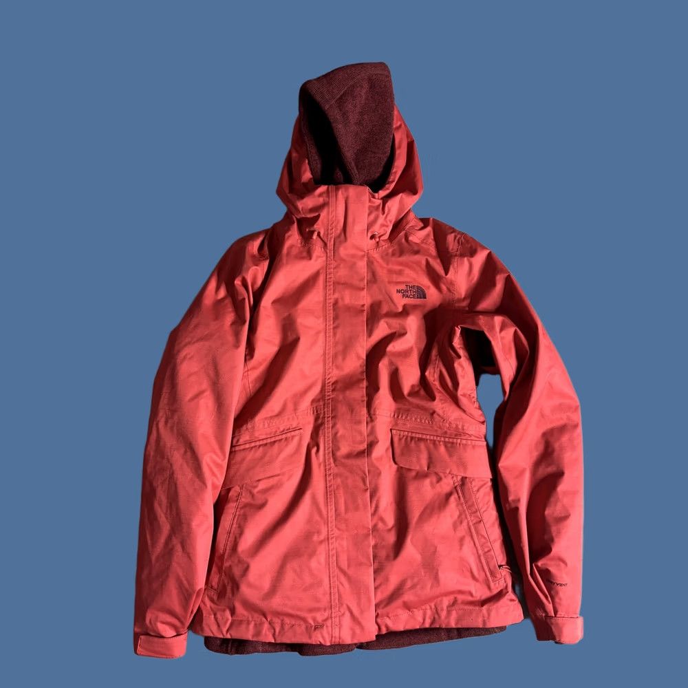 The North Face VINTAGE The North Face Jacket Womens Small Red DryVent 3-in-1 Hooded Waterproof Raincoat Size S / US 4 / IT 40 - 1 Thumbnail