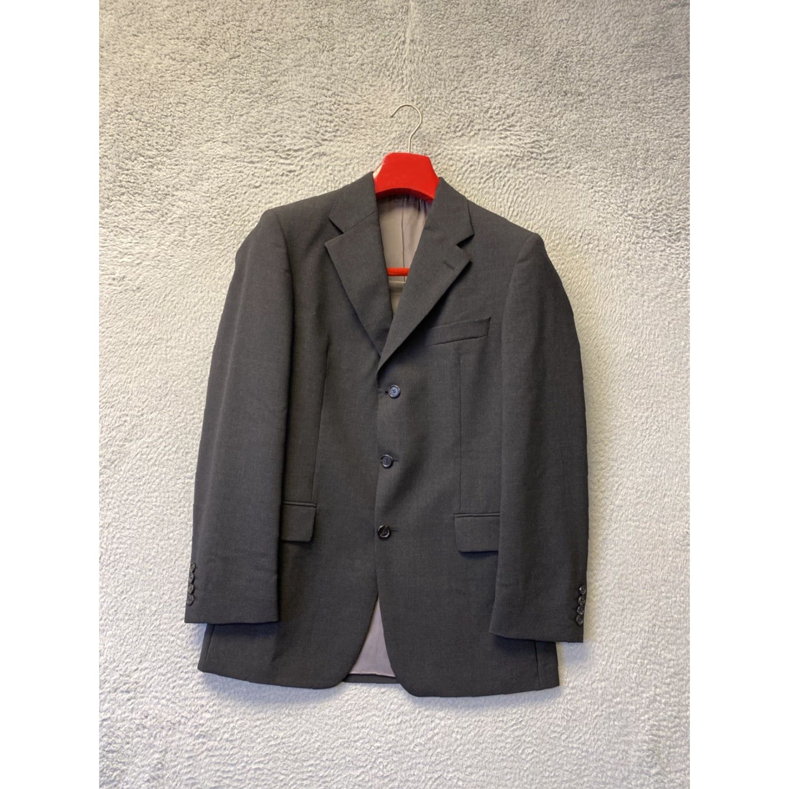 Hugo Boss HUGO BOSS Dark Gray Slim Fit Wool 2-Piece Suit 38R Jacket 32x32 Pants Designer Mens Formal Wedding Business Size 38R - 2 Thumbnail