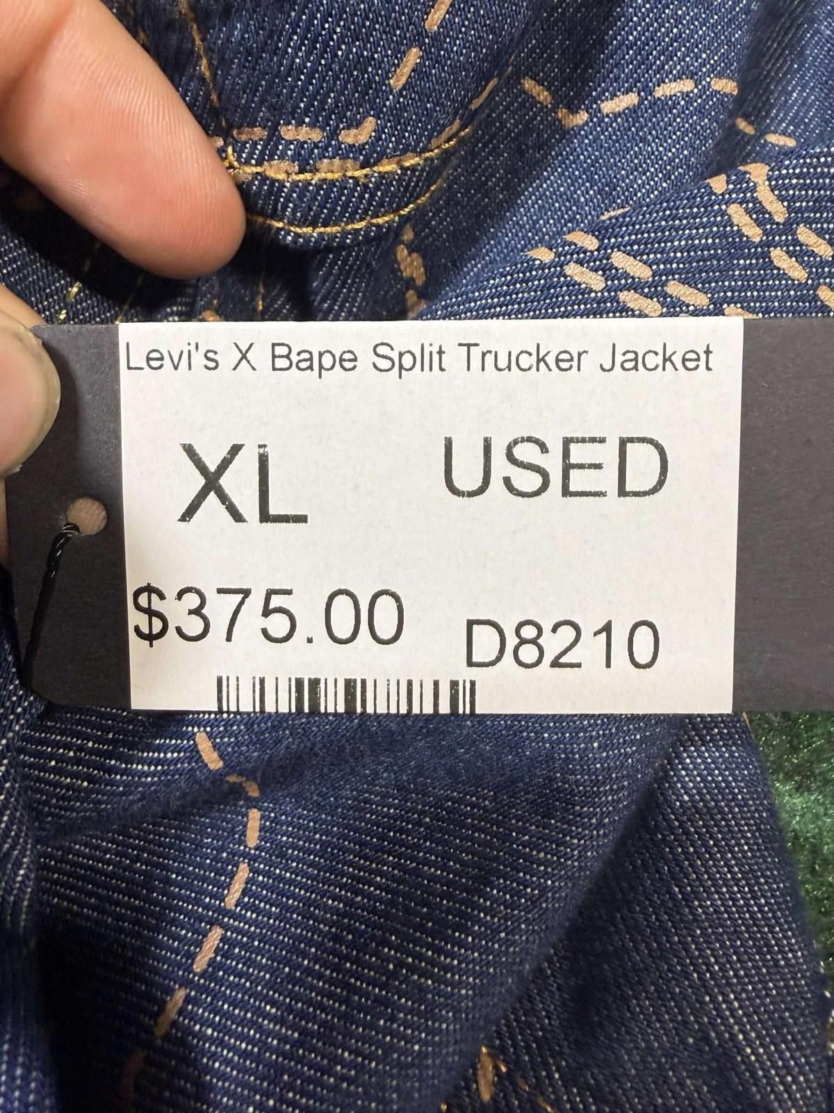 Levi's Levi's X Bape Split Trucker Jacket XL Used D8210 Size US XL / EU 56 / 4 - 7 Thumbnail
