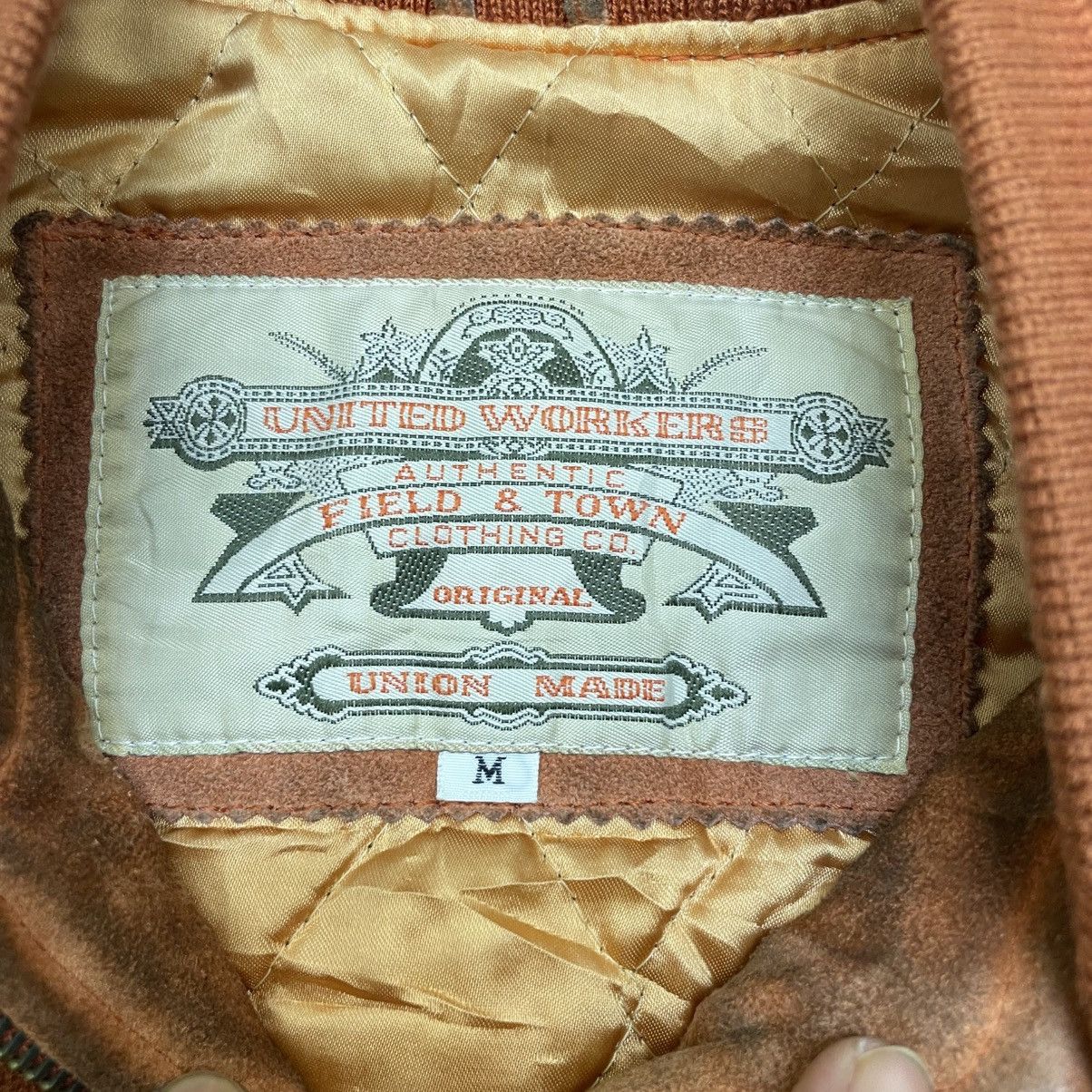 Schott 💥Vintage LeatherCraft Field And Town United Worker Bomber Size US M / EU 48-50 / 2 - 11 Thumbnail
