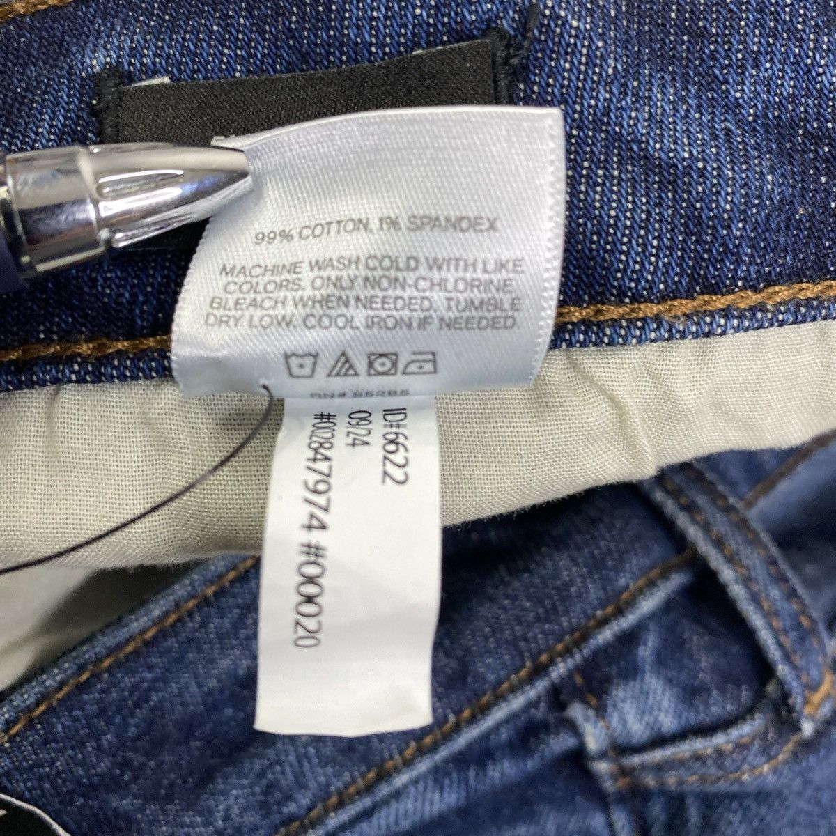 Express Express Slim Straight Men's Jeans Dark Wash 33x32 NWT Size US 33 - 12 Thumbnail