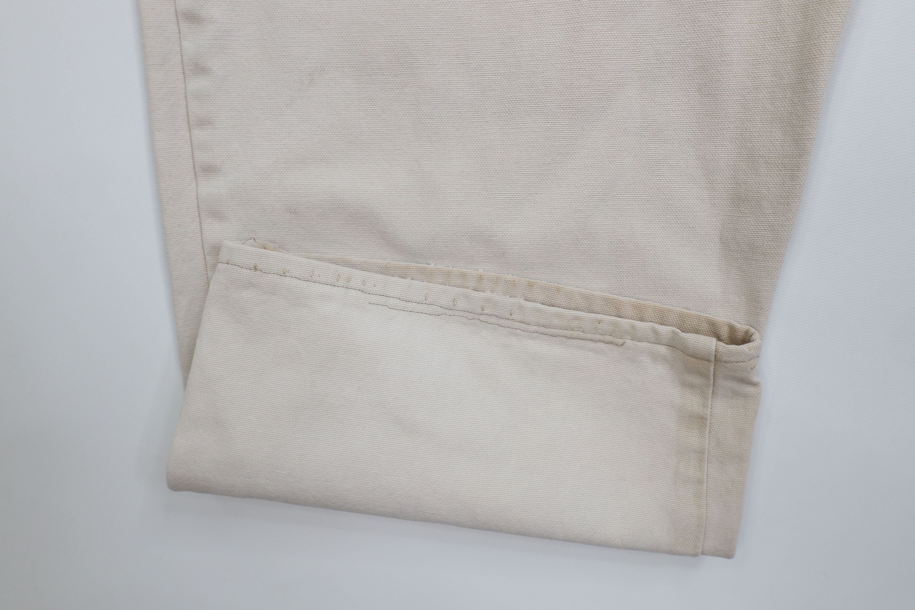 Vintage Vintage 90s Button Fly Canvas Tie Back Pants Brown USA Size US 42 / EU 58 - 6 Thumbnail