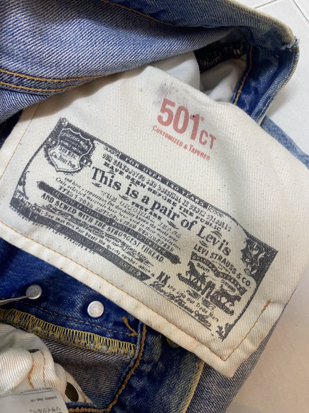 Levi's × Levi's Vintage Clothing LEVIS 501 JEANS FADED CUSTOM Size US 34 / EU 50 - 9 Thumbnail