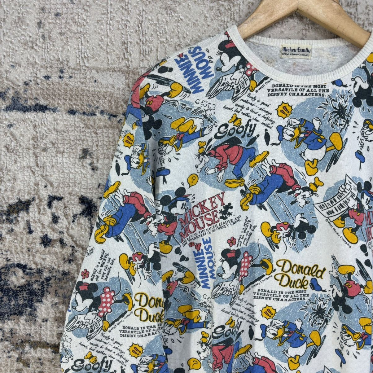 Disney × Mickey Mouse × Vintage Vintage Mickey Family by Walt Disney Long Sleeve Shirt Size US M / EU 48-50 / 2 - 2 Thumbnail
