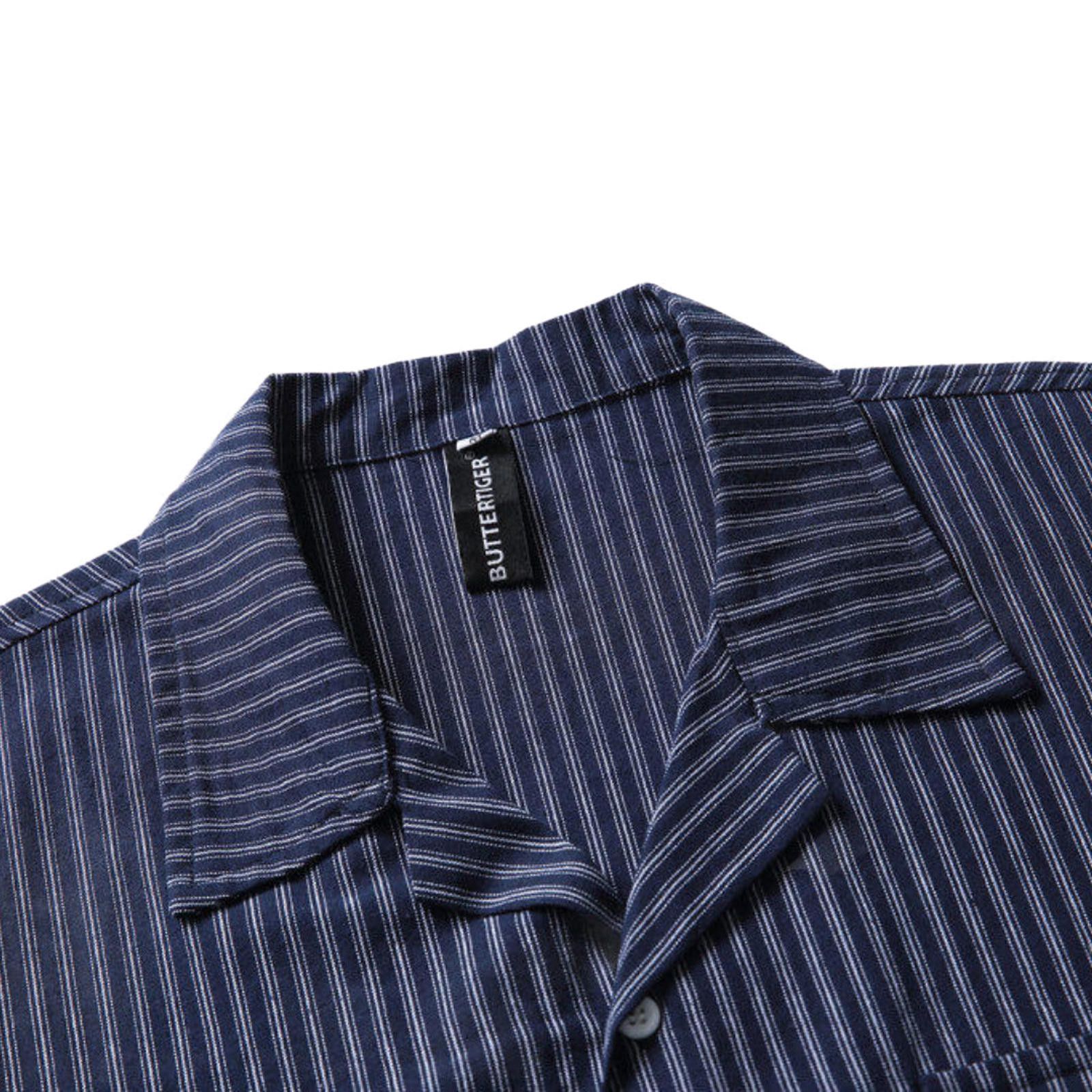 Vintage Striped Short Sleeve Button-Up Shirt by Butterfinger Size US M / EU 48-50 / 2 - 4 Thumbnail