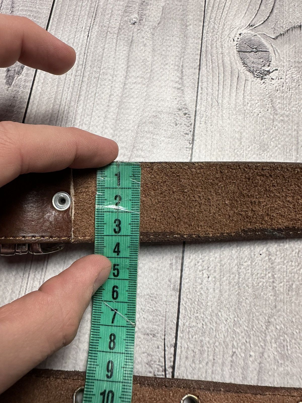Nike × Vintage Vintage Nike leather belt logo rare Size ONE SIZE - 5 Thumbnail