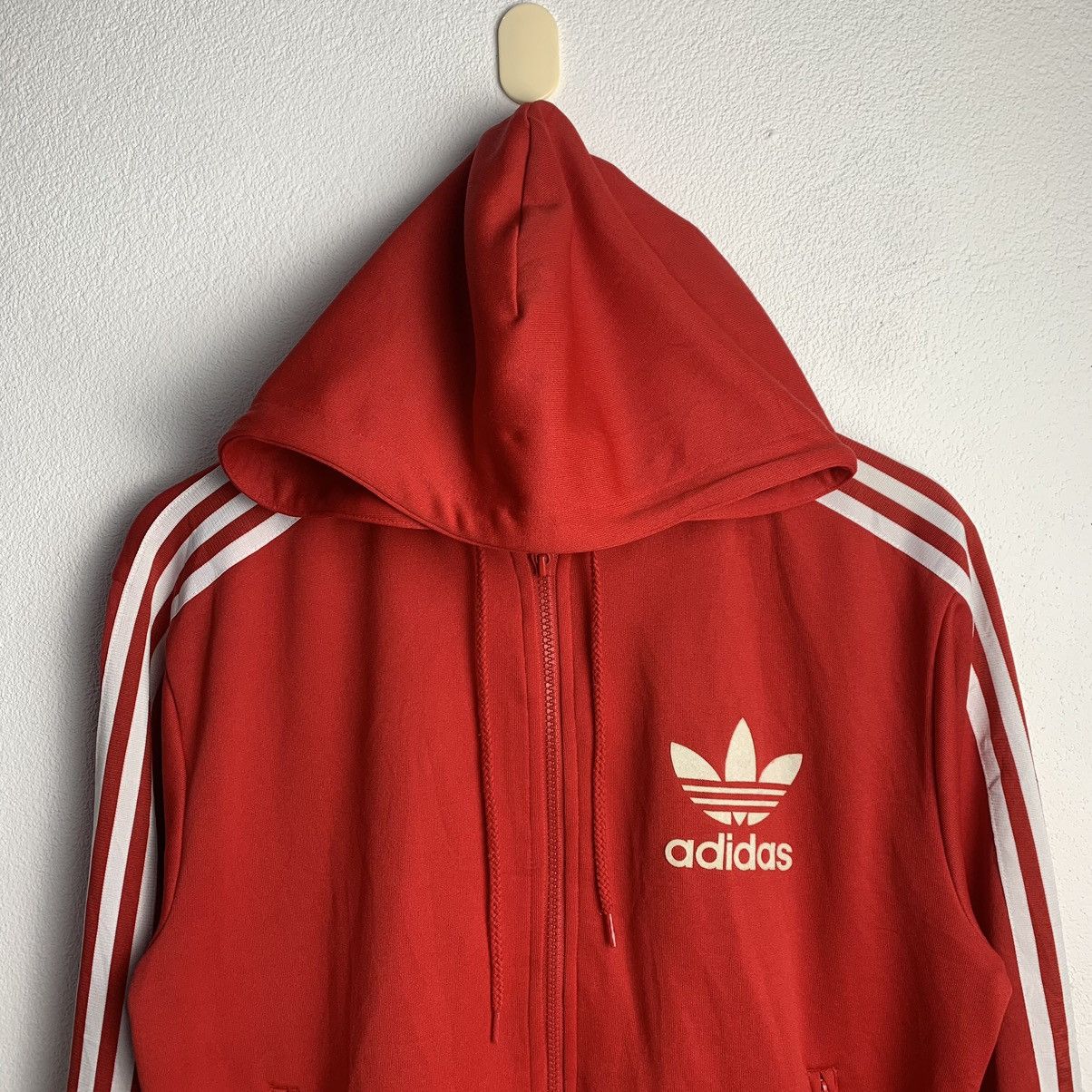Adidas LAST DROP ‼️ Vintage Adidas Zip up Hoodie Trefoil Size US S / EU 44-46 / 1 - 2 Thumbnail