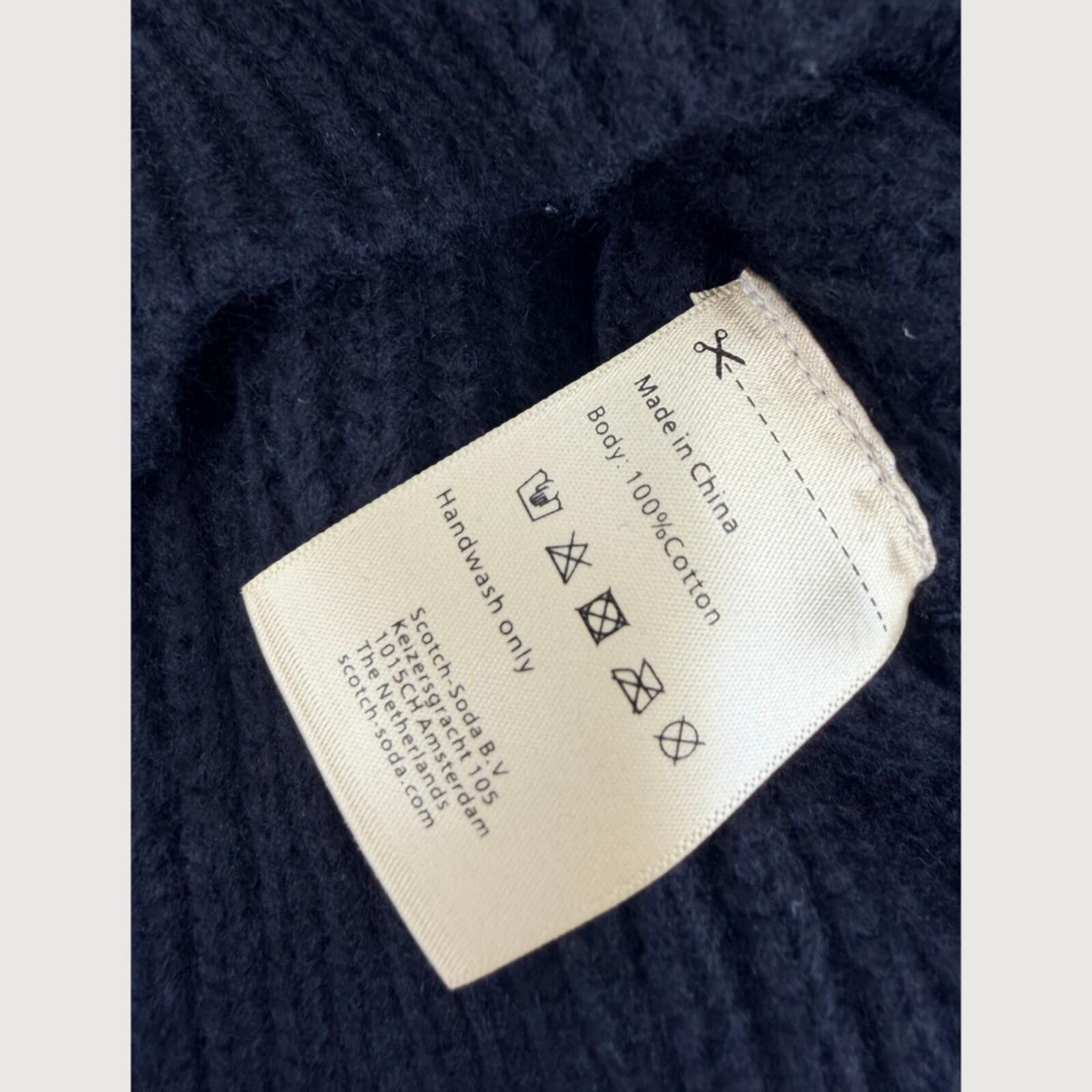 Scotch & Soda NWT Scotch R’Belle Girls Chunky Knit Sweater 7/8 Size ONE SIZE - 5 Thumbnail