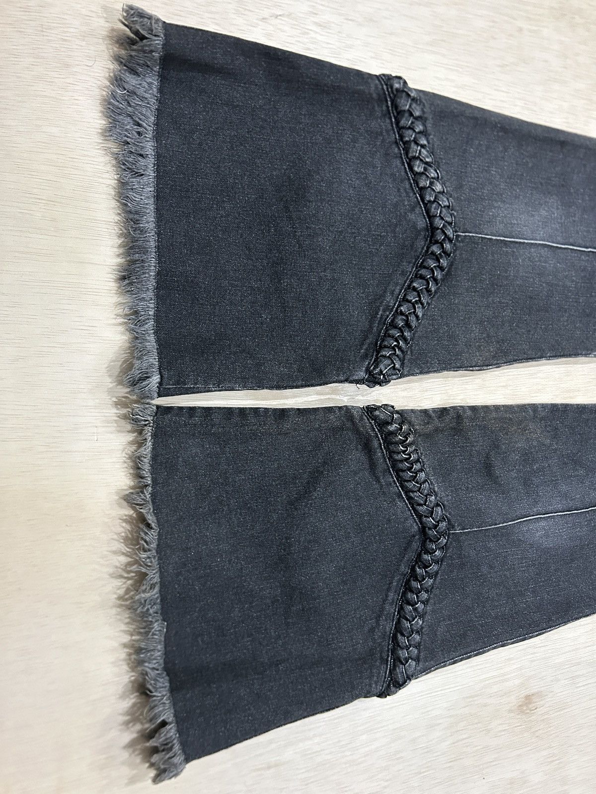 Japanese Brand Vintage Vivayou Flared Anarchy Bondage Jeans Size US 29 - 3 Thumbnail