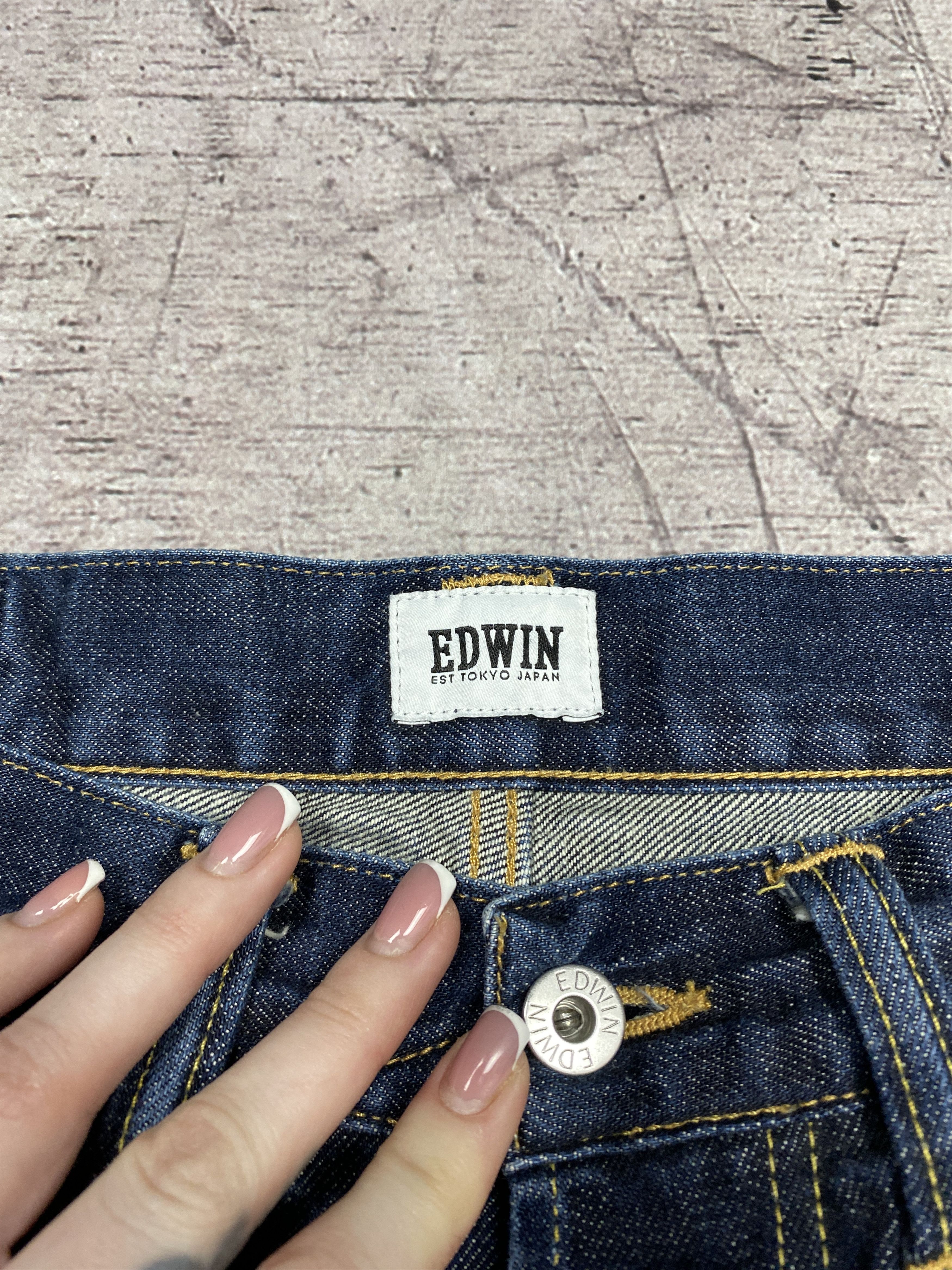 Edwin × Vintage Edwin Mens Regular Tapered Denim Pants Jeans Size US 32 / EU 48 - 8 Thumbnail