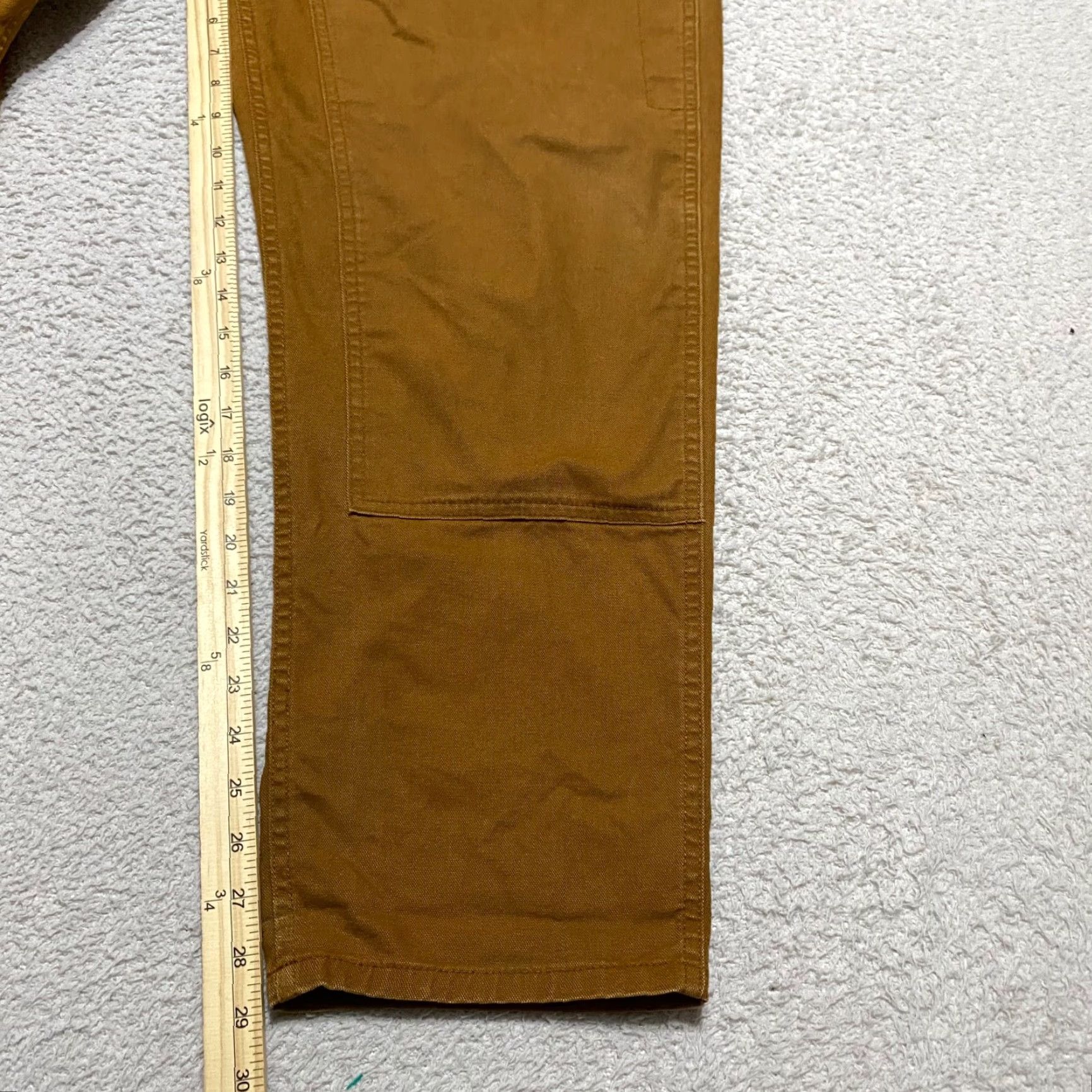 Vintage REI Mens Pants 42x30 Solid Brown Carpenter Straight Leg Work Utility Reg Pants Mens Brown 42x30 Size US 42 / EU 58 - 3 Thumbnail