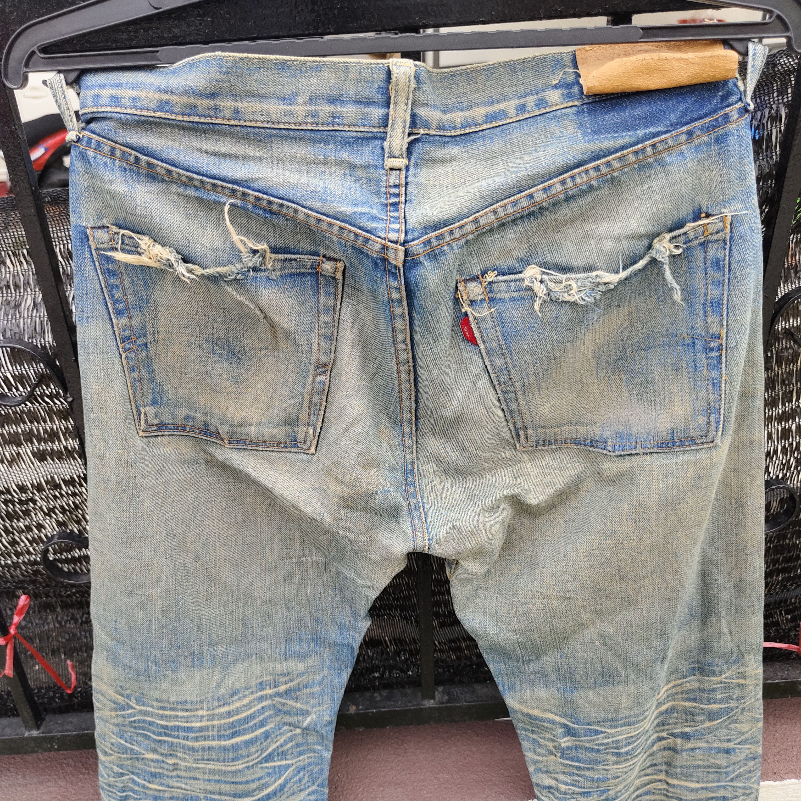 Levi's Vintage Levi's Big E Lot 66501 Distressed Selvedge Jean Size US 30 / EU 46 - 8 Thumbnail