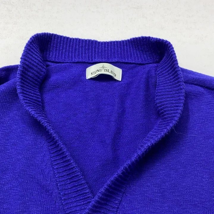 Stone Island Stone Island VNeck Long Sleeve Knitted Cardigan -2506 Size US XXL / EU 58 / 5 - 6 Thumbnail