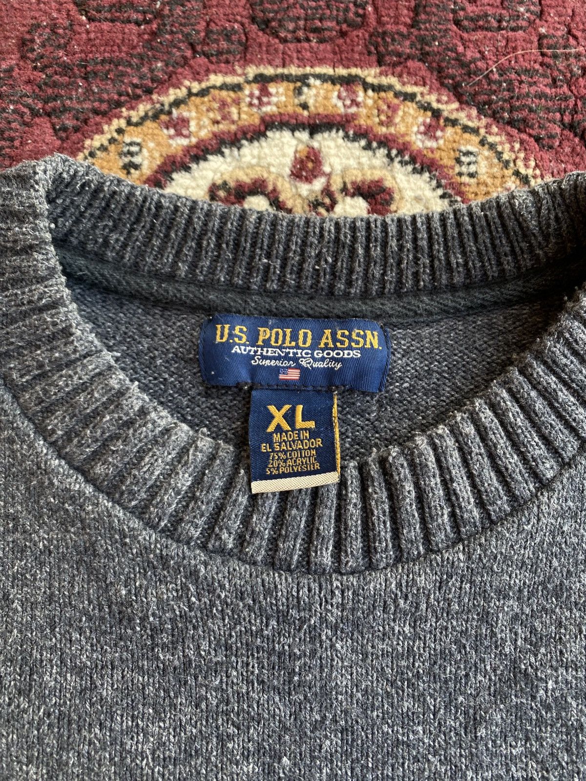 Polo Ralph Lauren × Ralph Lauren × U.S. Polo Assn. Vintage Ralph Lauren style Usa logo sweater knitwear Size US M / EU 48-50 / 2 - 7 Thumbnail