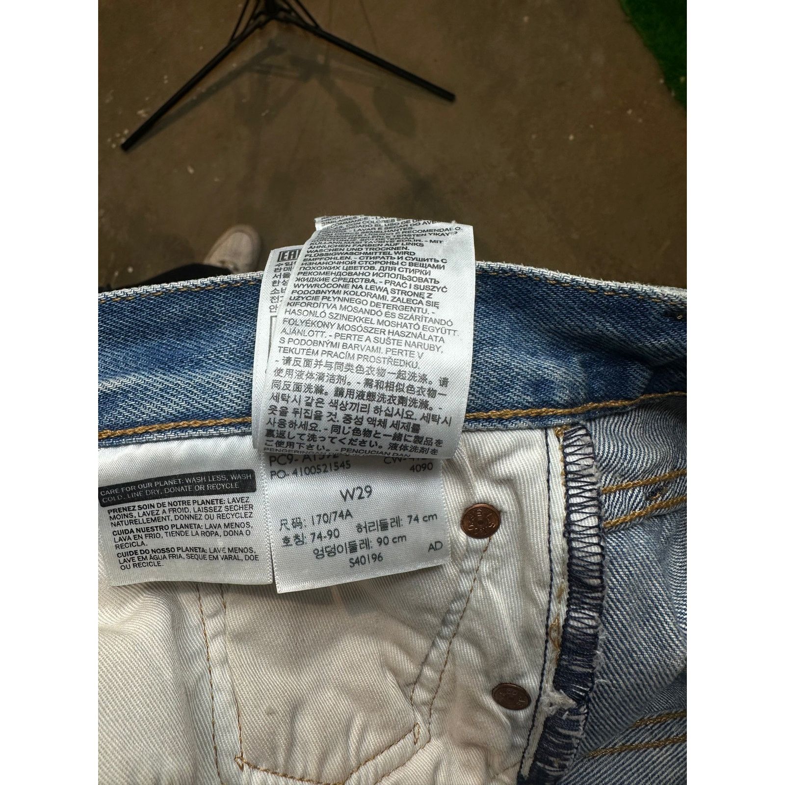 DENIM TEARS Denim Tears BSTROY Jeans Light Wash Pink Blue Used 29 Size US 29 - 5 Thumbnail