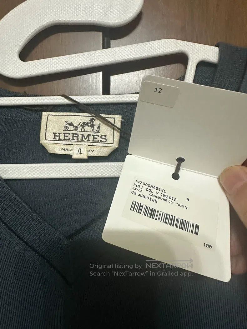 Hermes Hermes Cashmere sweater Size US XL / EU 56 / 4 - 2 Thumbnail
