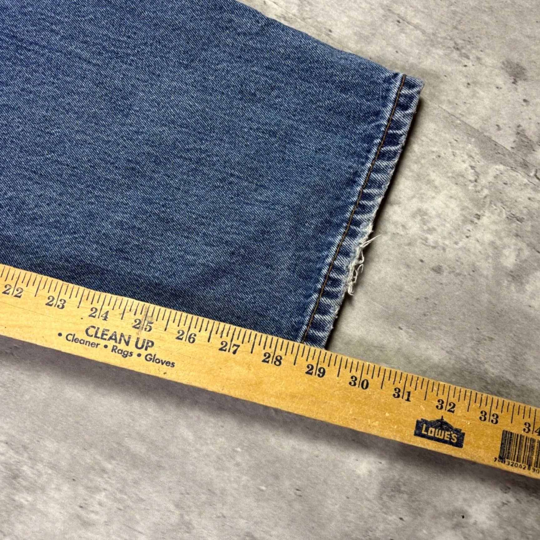 Denime VINTAGE Levi Strauss 550 Jeans Mens 32x30 Blue Denim 90s Straight Relaxed Fit 5-Pocket Size US 32 / EU 48 - 5 Thumbnail
