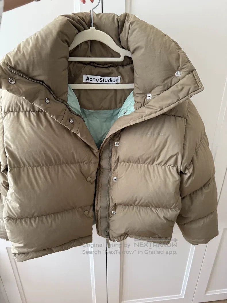 Acne Studios Acne Studios Down Jacket Gray Green Size 4XL / US 24-26 - 1 Thumbnail