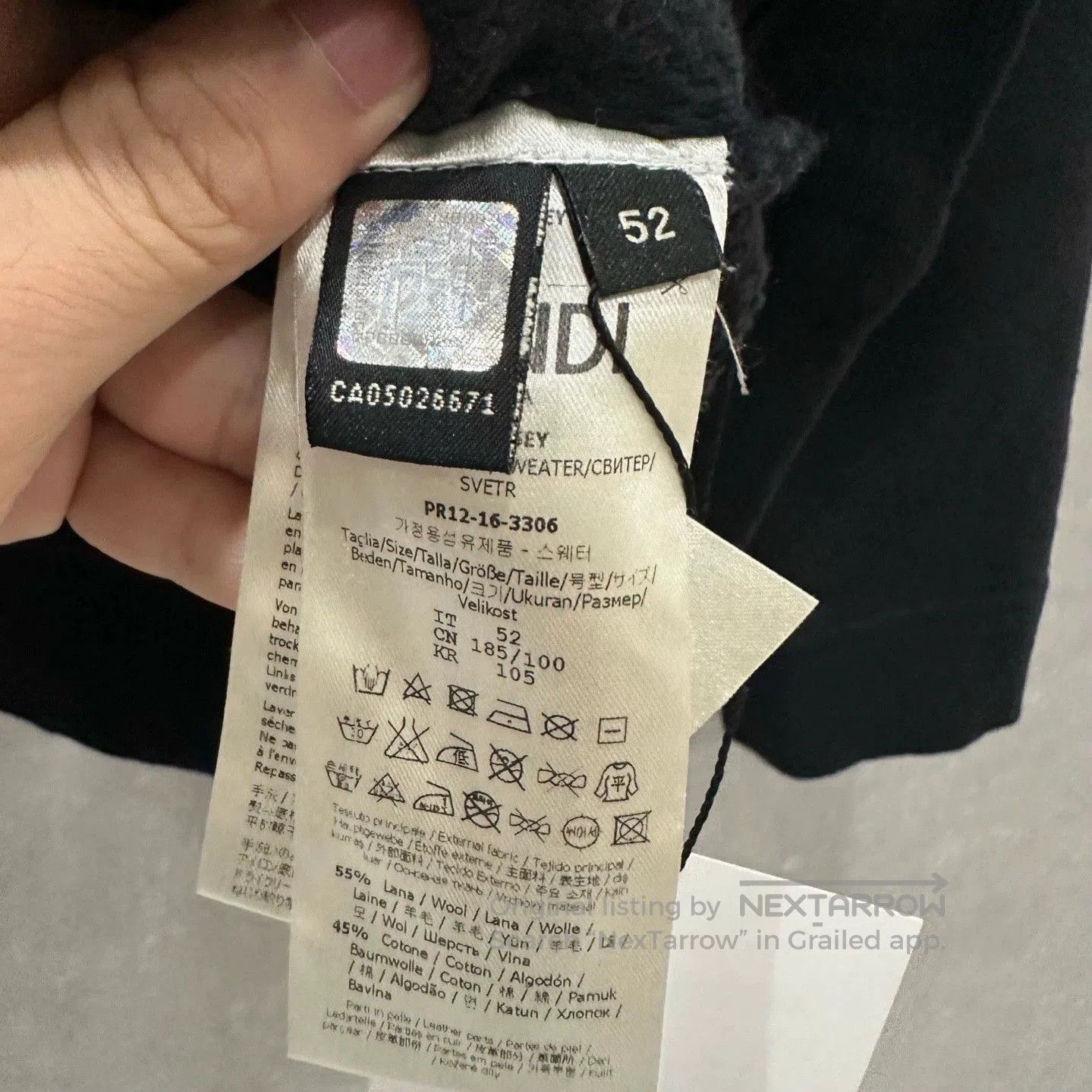 Fendi Fendi Black Monster Eye Hoodie Jacket. Size US L / EU 52-54 / 3 - 5 Thumbnail