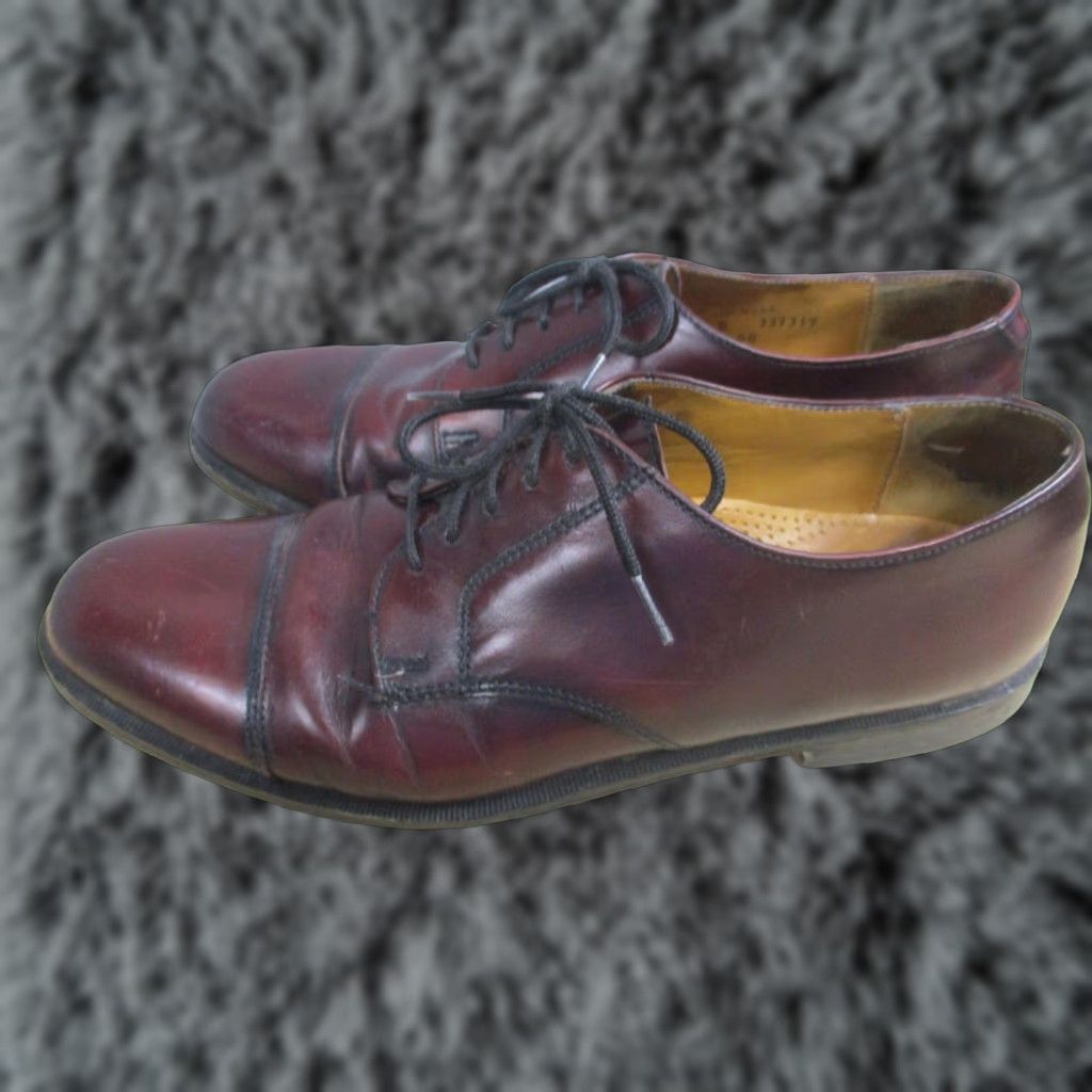 Cole Haan VINTAGE Cole Haan Dress Shoes Mens Size 10 Burgundy Leather Cap Toe Oxford Made USA Size ONE SIZE - 1 Thumbnail