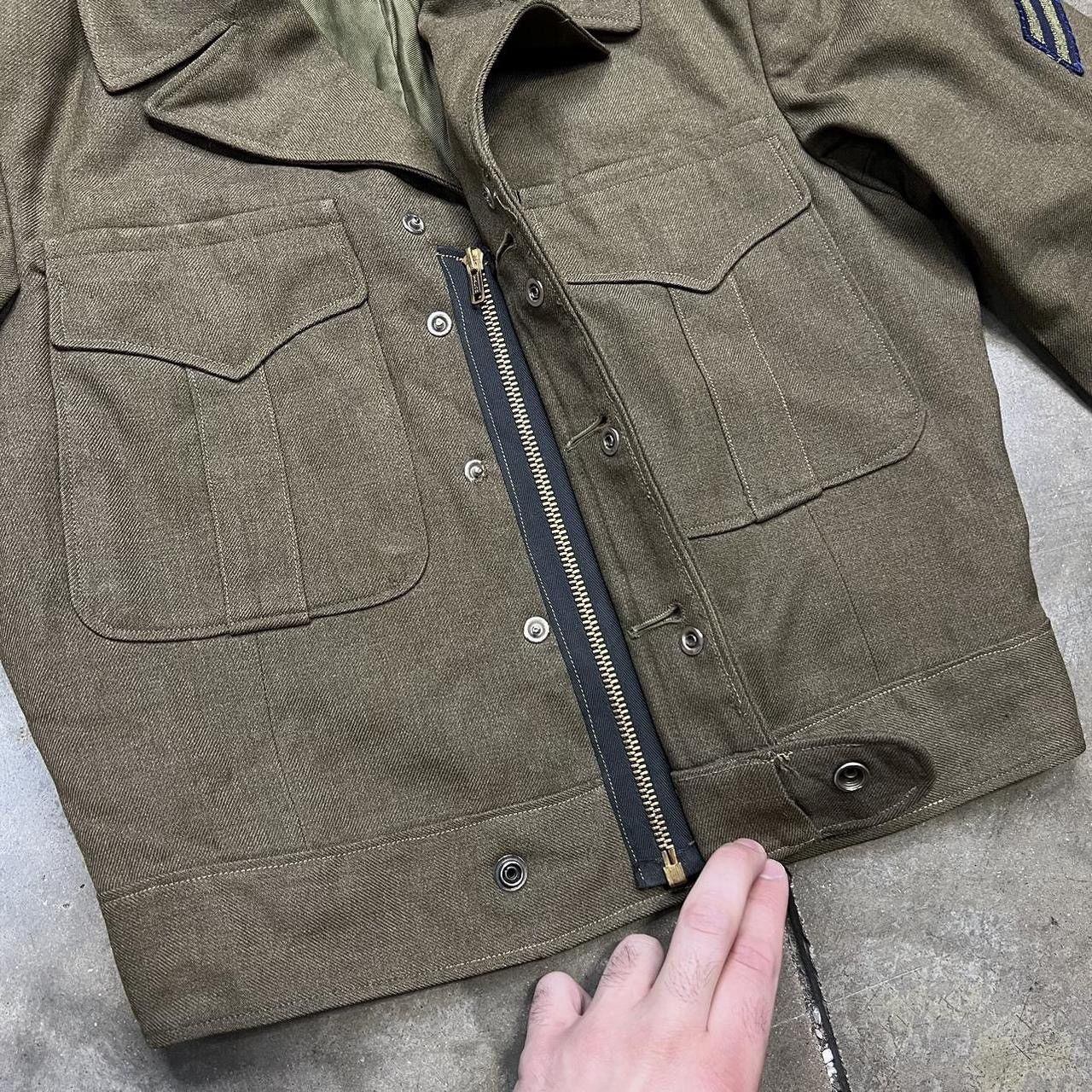 Vintage Vintage Eisenhower Ike Jacket WWII Cropped Military Wool USA Size US XS / EU 42 / 0 - 6 Thumbnail