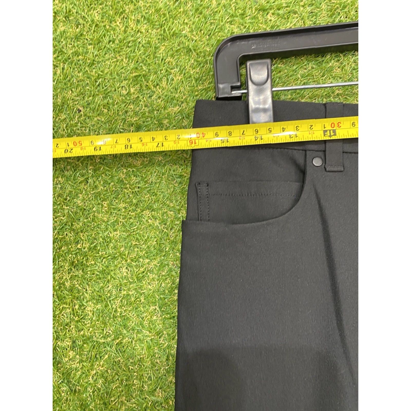 Vintage VRST Pants Mens 32x30 Solid Black Stretch Flat Front Performance Chino Y2K Size US 32 / EU 48 - 4 Thumbnail