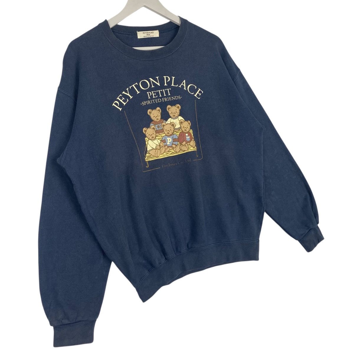Other Vintage Peyton Place Petit Sweatshirt Crewneck Navy Blue Size US L / EU 52-54 / 3 - 3 Thumbnail