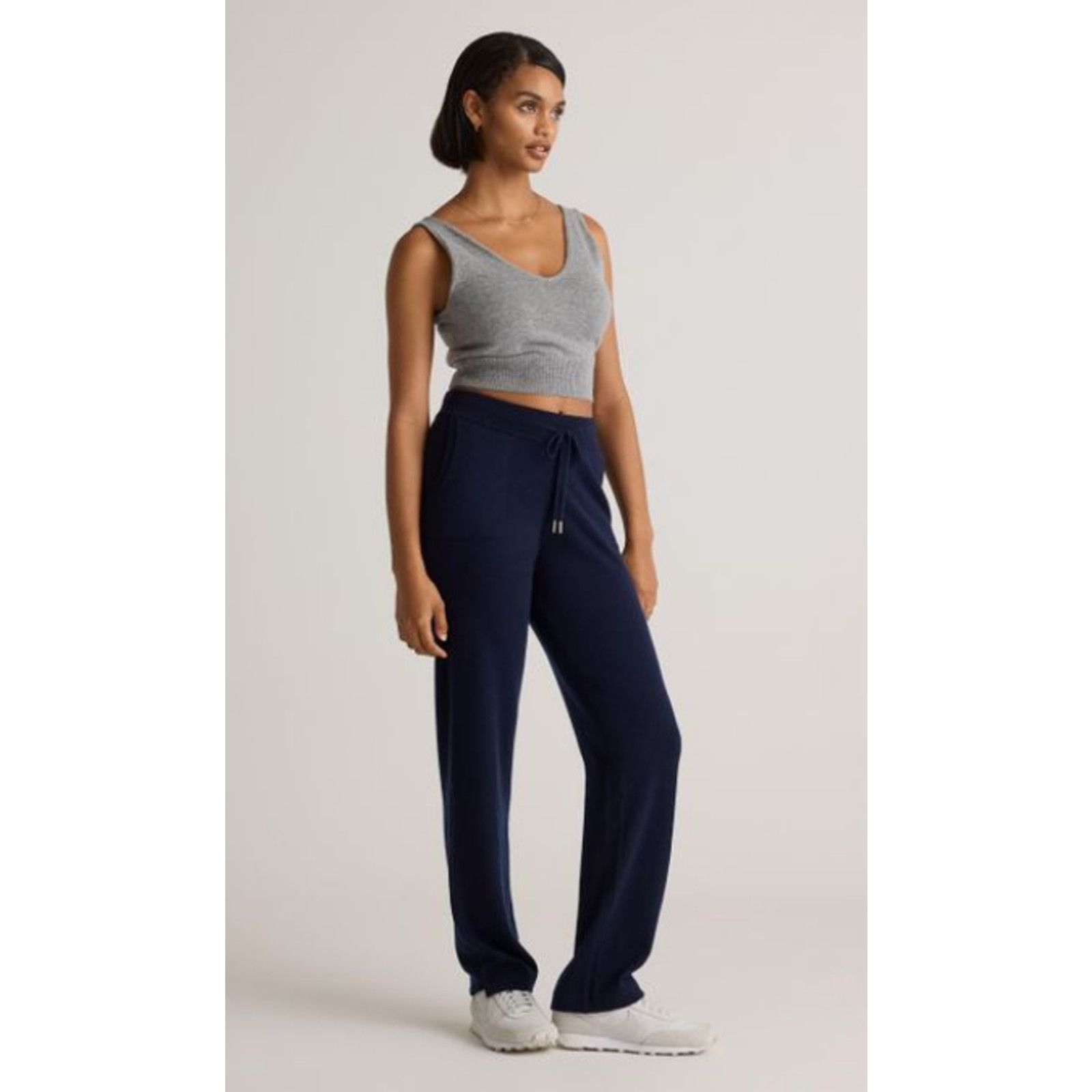 Quince Copied - Quince Cashmere Straight Leg Pants Navy XL NWT Size 30" / US 8 / IT 44 - 3 Thumbnail