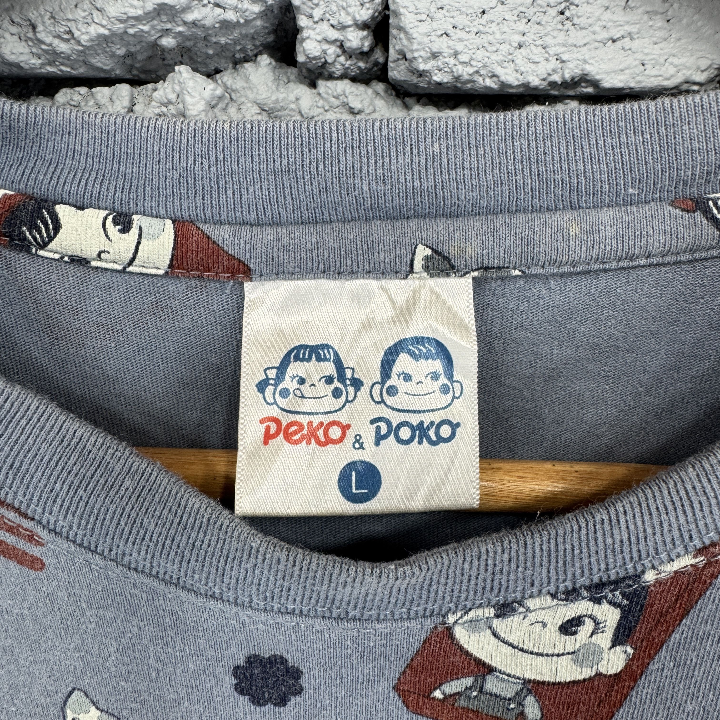 Vintage Shimamura Peko & Poko Peco and Poko Candy Pattern Tshirt Size US L / EU 52-54 / 3 - 4 Thumbnail