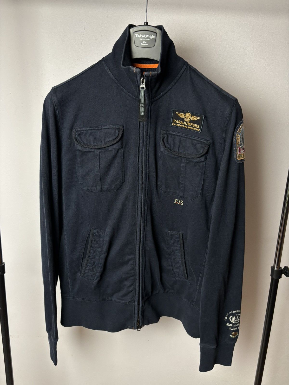 Parajumpers Parajumpers Anchorage Sweat Jacket Full Zip Cotton Dark Navy Size US M / EU 48-50 / 2 - 2 Thumbnail