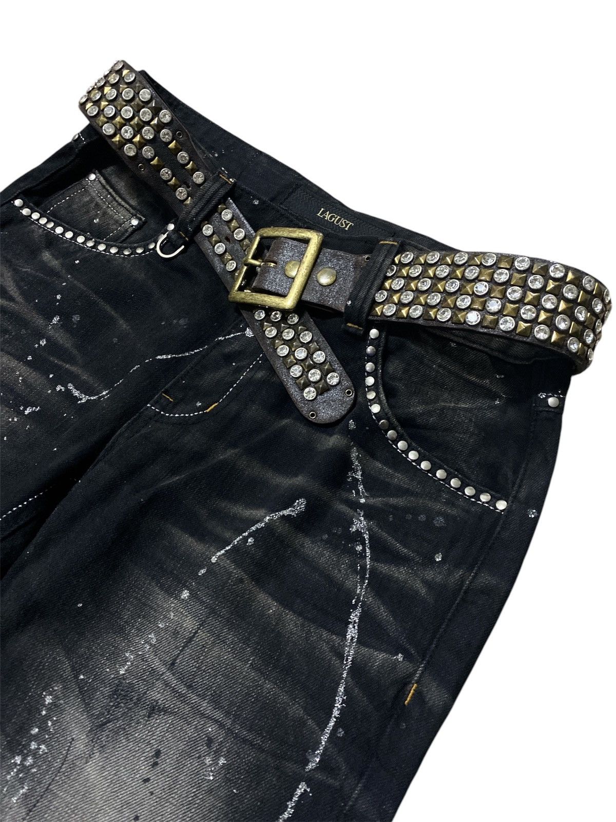 Insane Crystal Studded leather Belt Inspired BB SIMONS