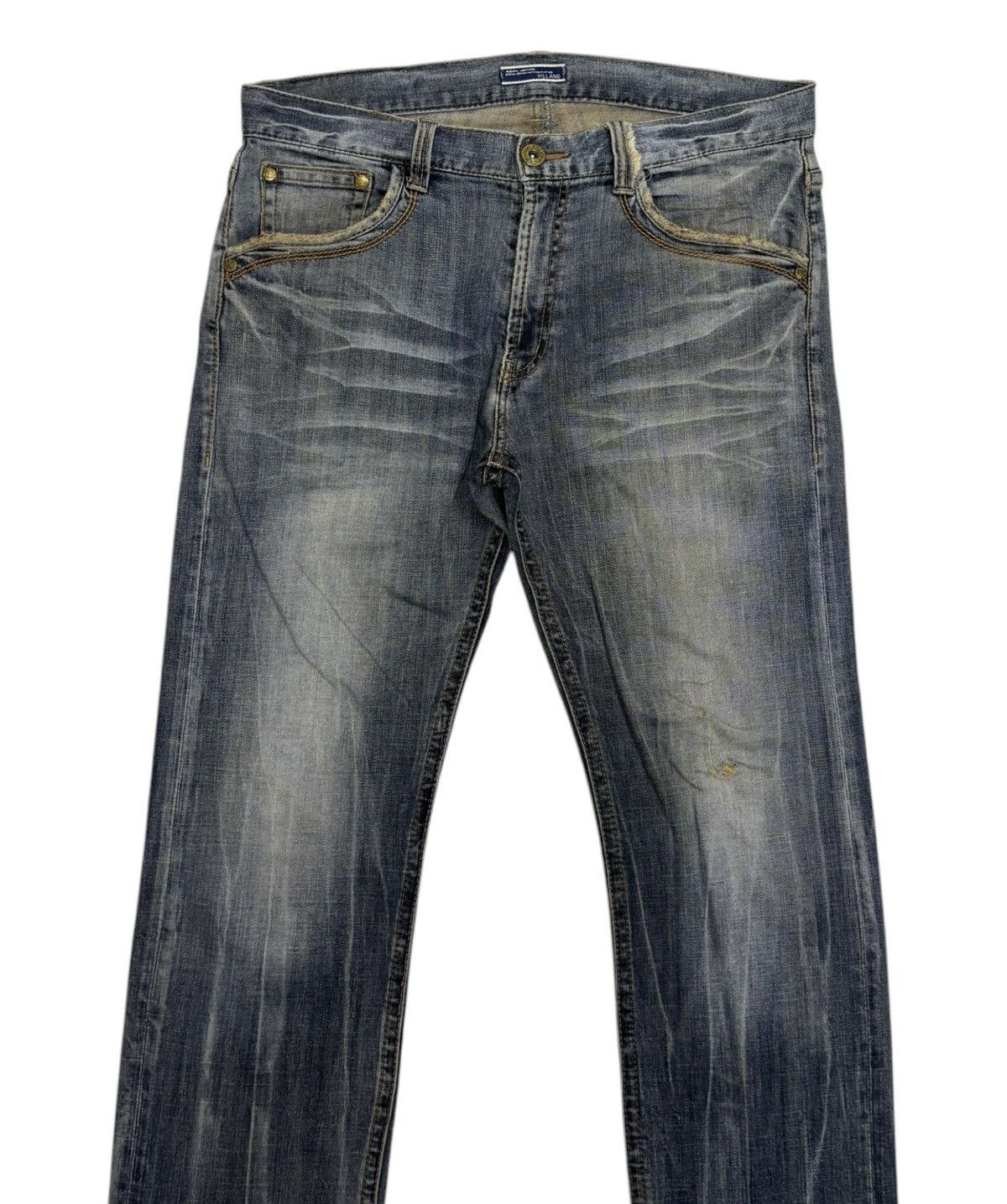 Hysteric Glamour VINTAGE JAPANESE BRAND VILLAND CLAWMARK DISTRESS DENIM JEAN Size US 36 / EU 52 - 5 Thumbnail