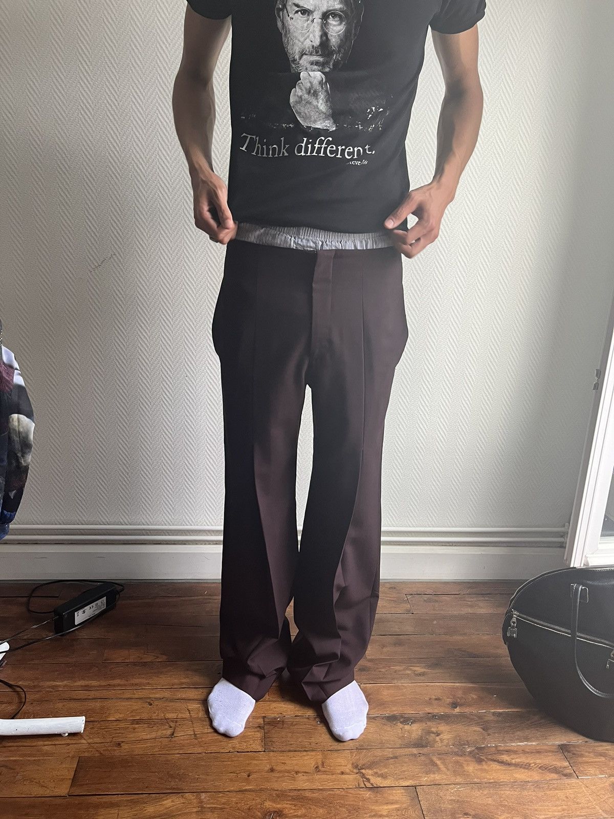 Raf Simons SS2000 Darted Flared Wool Pants Size US 32 / EU 48 - 7 Thumbnail