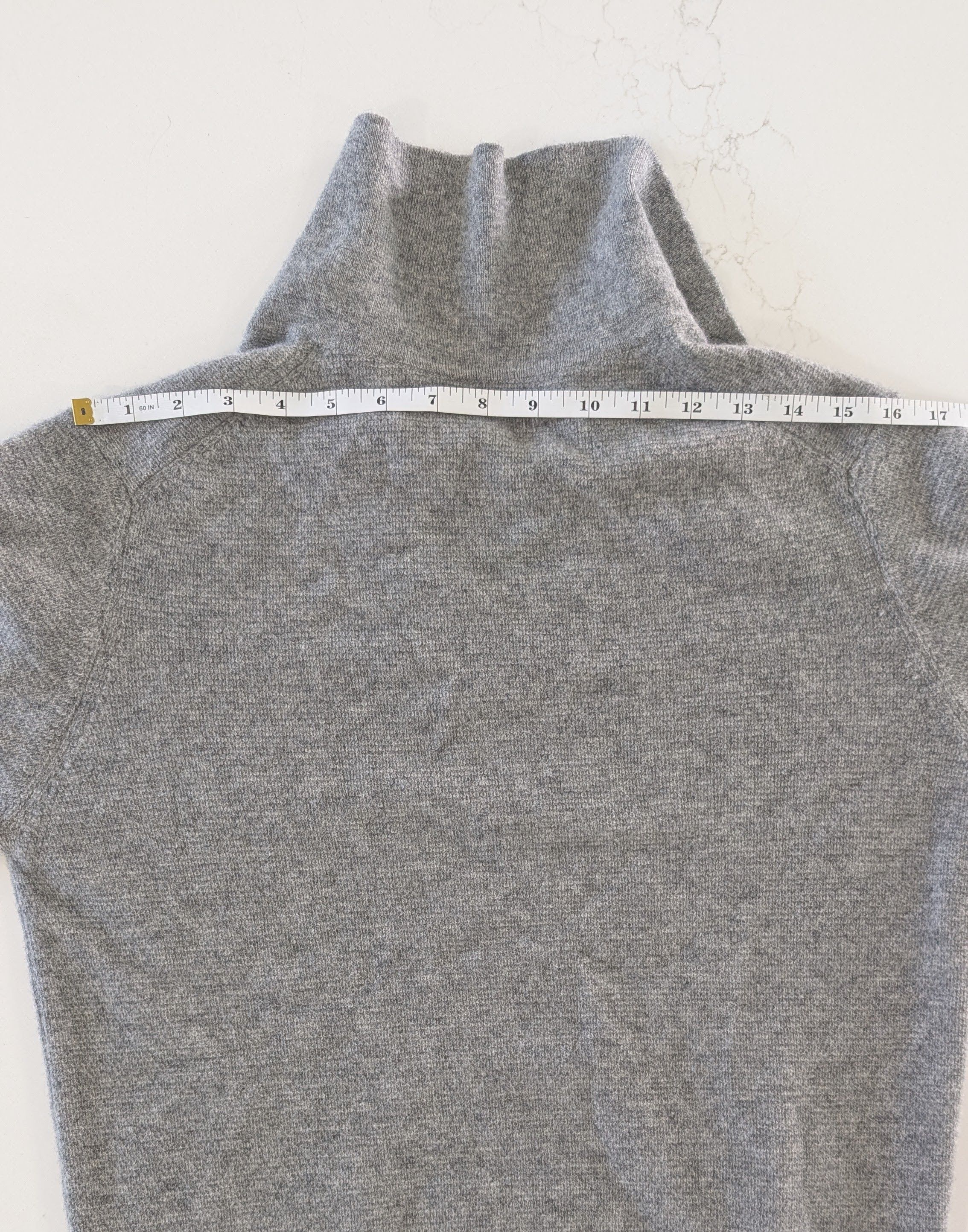 Other Mr AB Wool Tricot Polo Shirt Grey Large Cashmere Blend Size US L / EU 52-54 / 3 - 8 Thumbnail