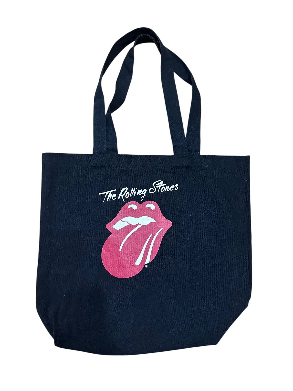 Japanese Brand The Rolling Stone Black Tote Bag Size ONE SIZE - 1 Thumbnail