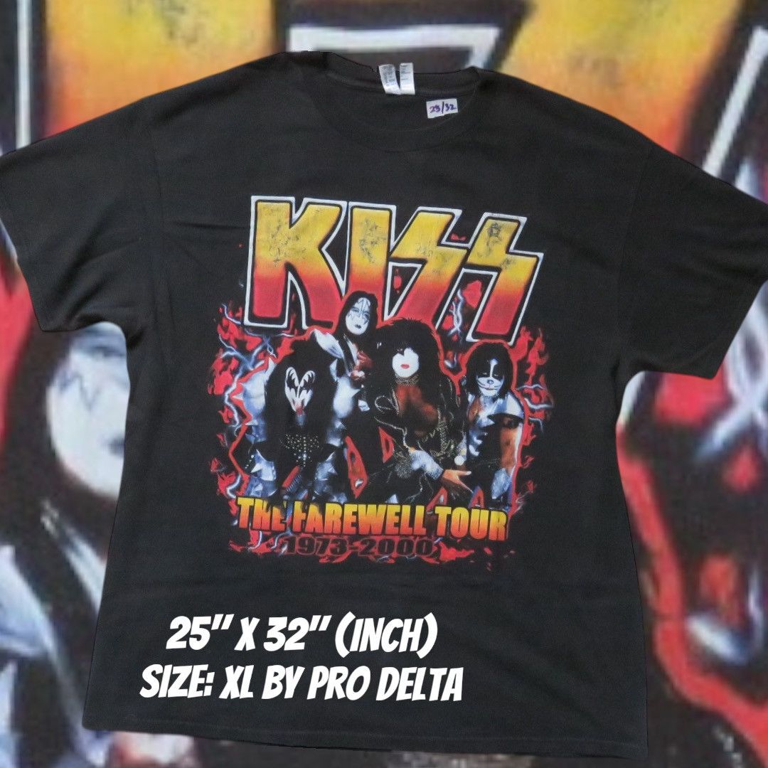 Band Tees × KISS Kiss - The Farewell Tour 2000 Band Tee Size US XL / EU 56 / 4 - 1 Thumbnail