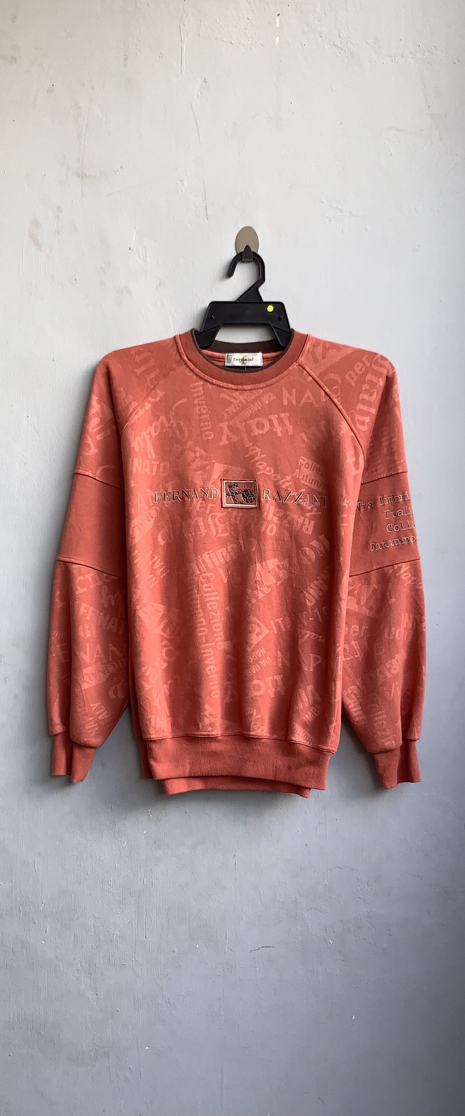 Other Fernand Razzini Italy Designer Monogram Sweatshirt Size US L / EU 52-54 / 3 - 1 Thumbnail