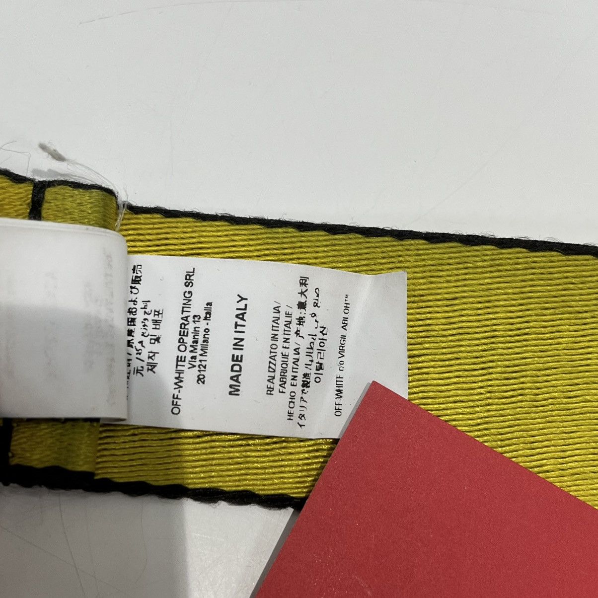 Off-White Off-White Industrial Belt Yellow/Black Size ONE SIZE - 10 Thumbnail